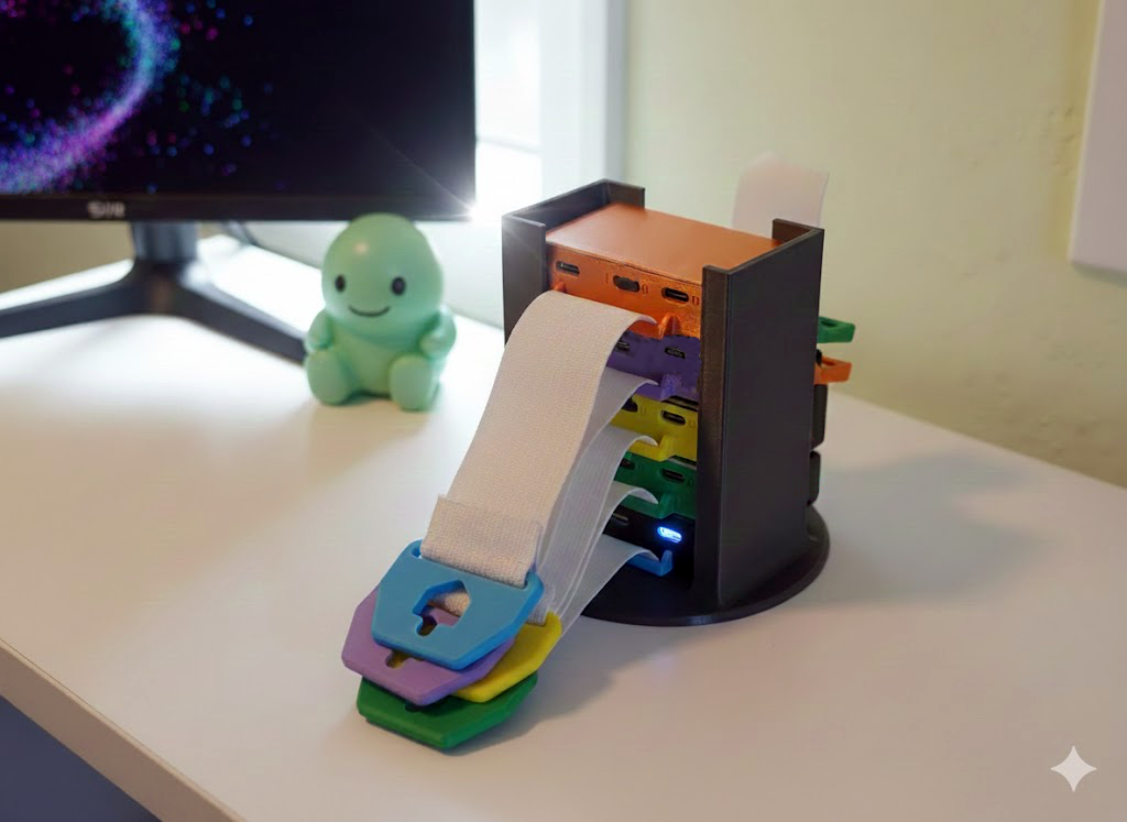 3D Printed Charging Base (6-Slot)